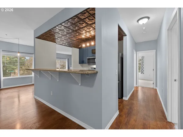 a view interior of the house and wooden floor