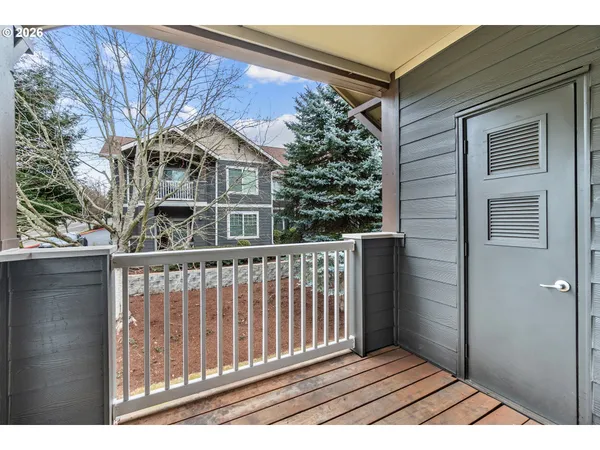 a view of a wooden fence