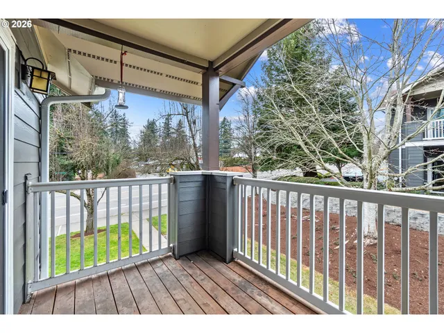 a view of a wooden fence