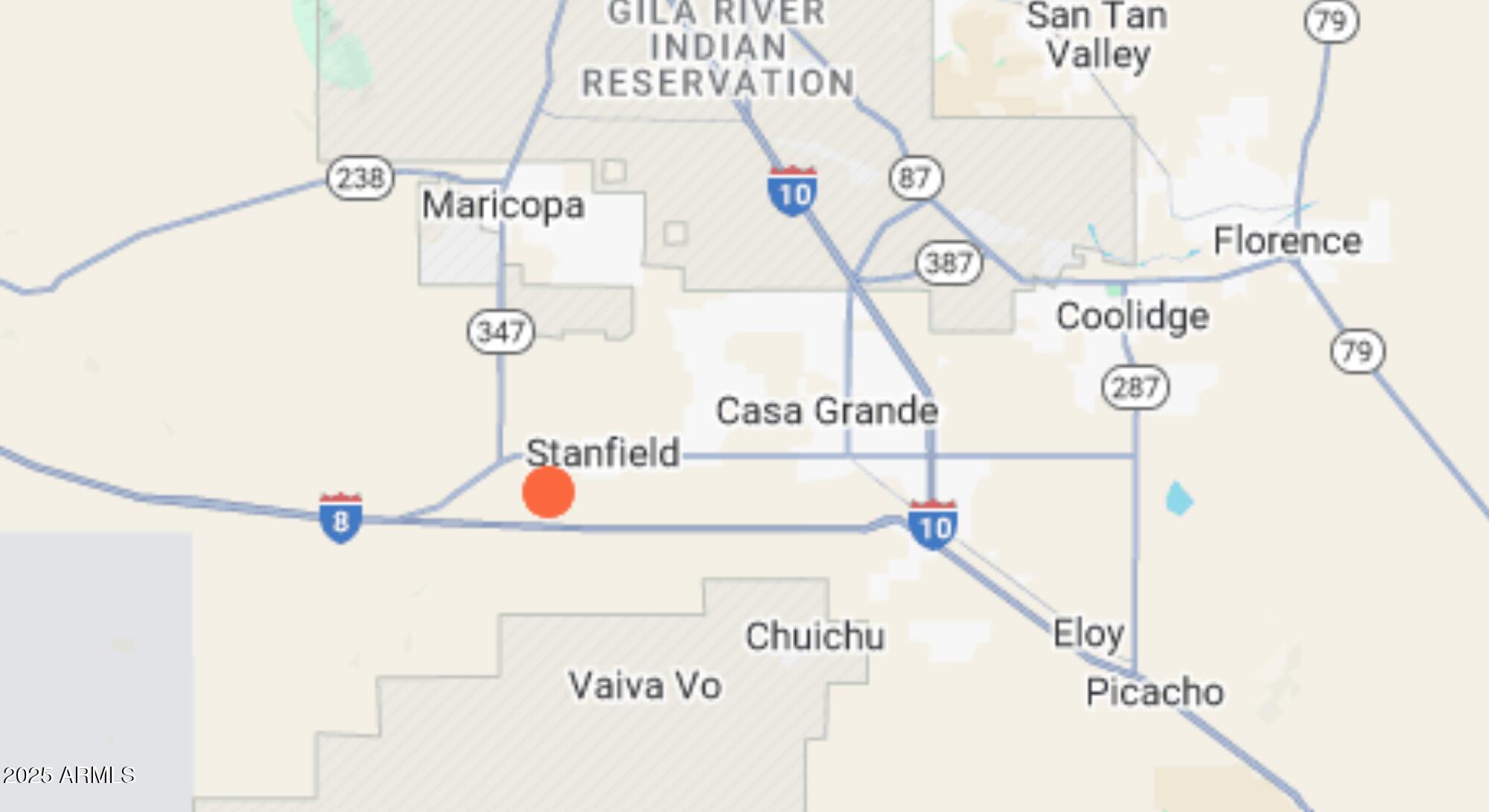 0 No Name Stanfield, AZ 85172 - Photo 2 of 4 a street sign on a wall next to a road