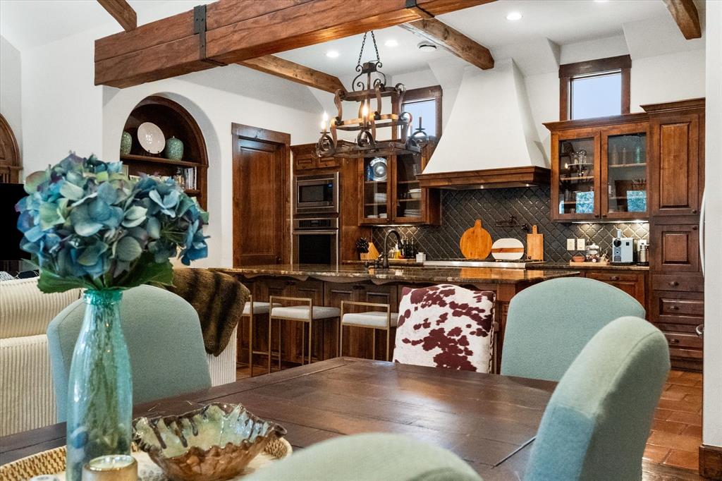 920 Nottingham Road Keller, TX 76248 - Photo 15 of 38 a living room with furniture and a chandelier