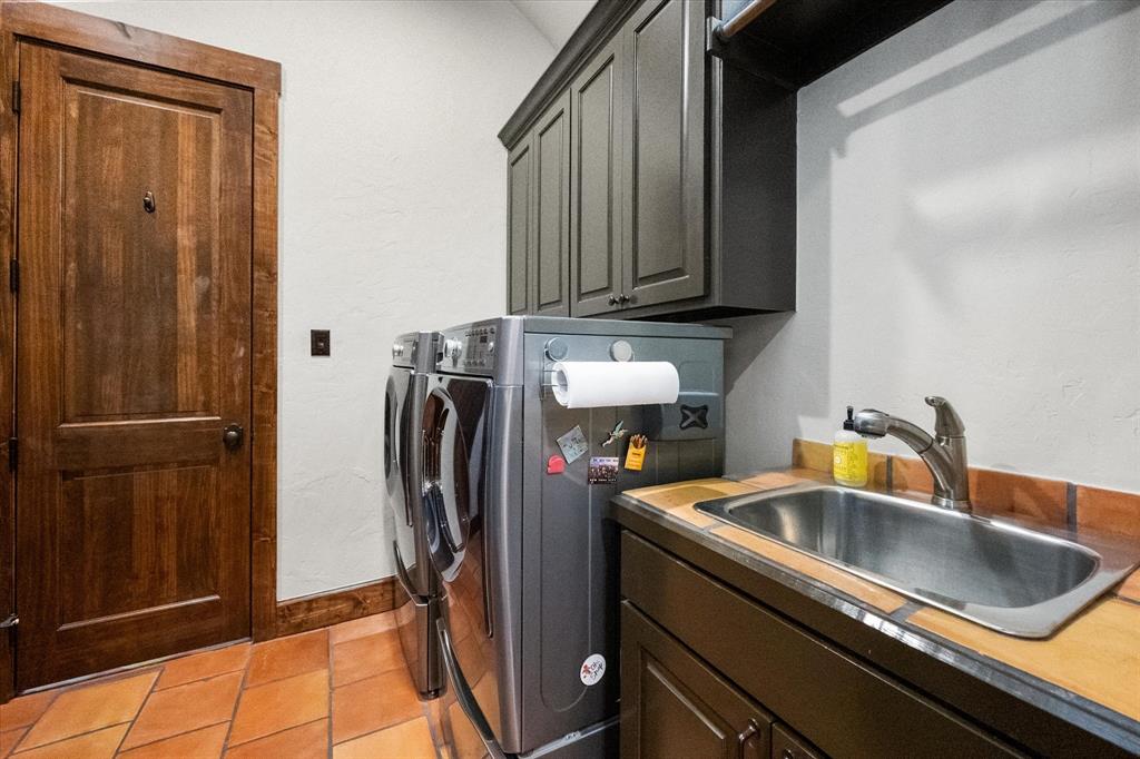 920 Nottingham Road Keller, TX 76248 - Photo 22 of 38 a kitchen with a sink a refrigerator and cabinets