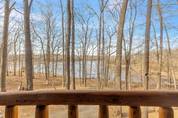 view of a large window with an outdoor space