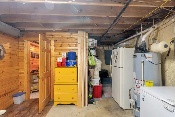 a view of storage and utility room