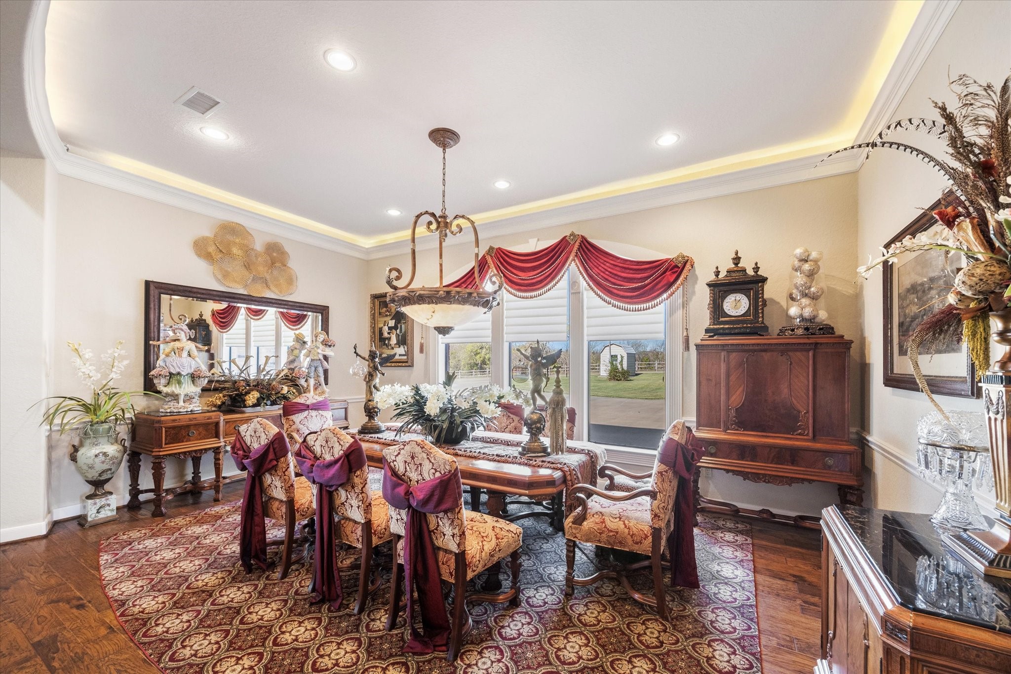 16372 Highway 6 Navasota, TX 77868 - Photo 10 of 49 a view of a dining room with furniture one side kitchen view and wooden floor