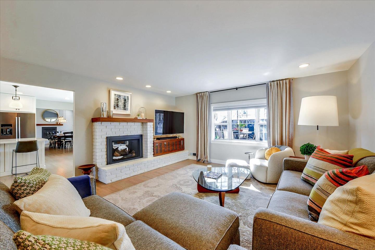 1712 St Anthony Drive San Jose, CA 95125 - Photo 8 of 47 a living room with furniture and a fireplace