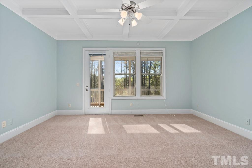 3322 Roller Mill Court Raleigh, NC 27607 - Photo 16 of 30 coffered ceiling/door to oversized screen porch