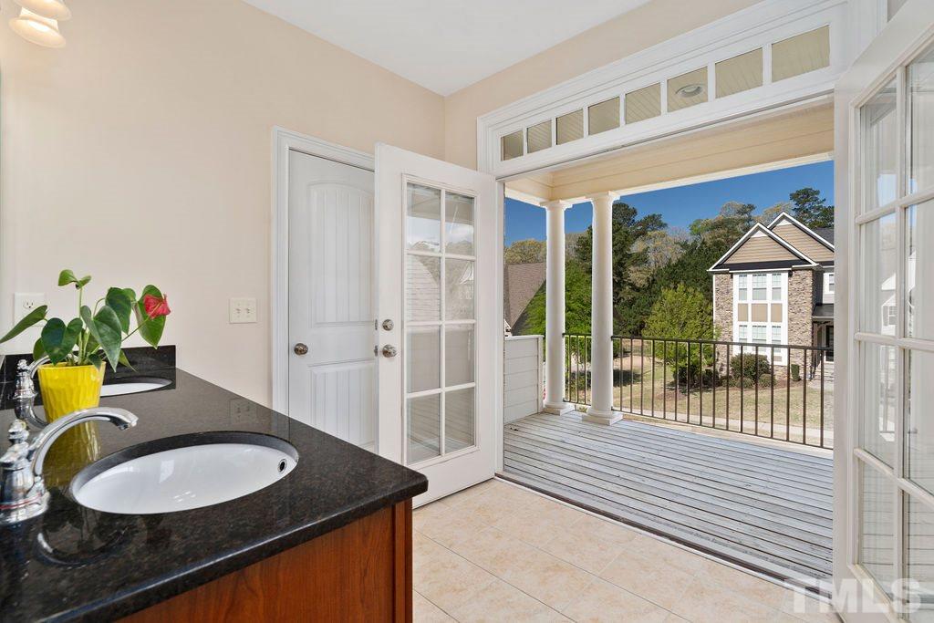 3322 Roller Mill Court Raleigh, NC 27607 - Photo 26 of 30 French doors to private balcony/double vanities