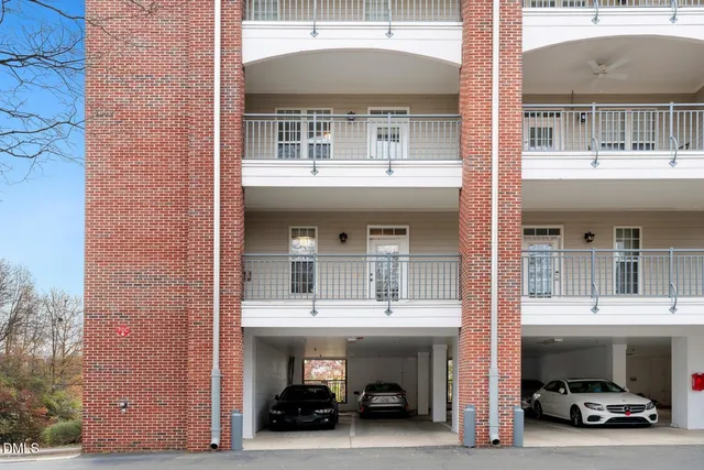a car parked in front of a building