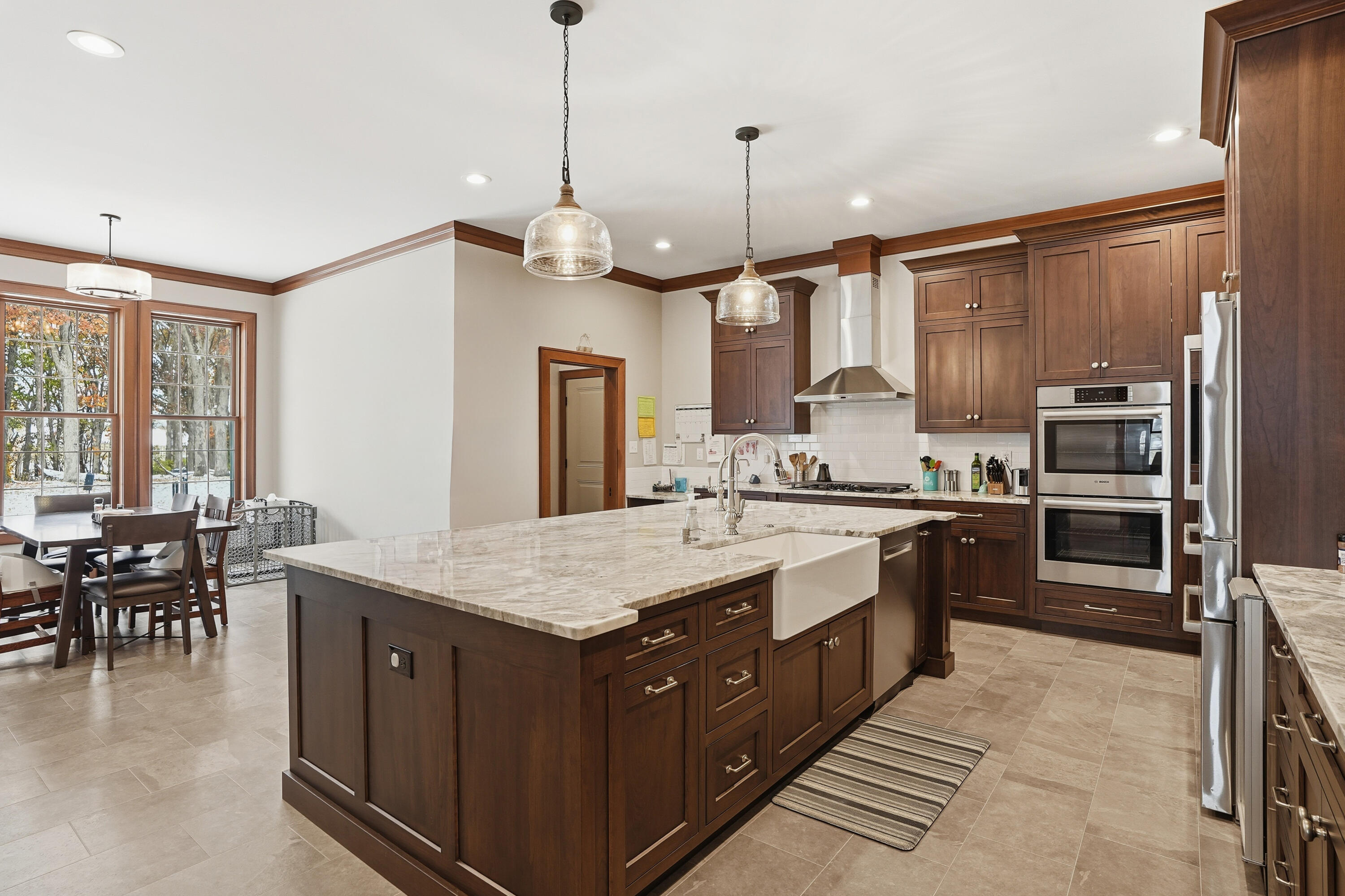 804 Shannon Drive Crown Point, IN 46307 - Photo 19 of 79 a large kitchen with kitchen island a large island in it