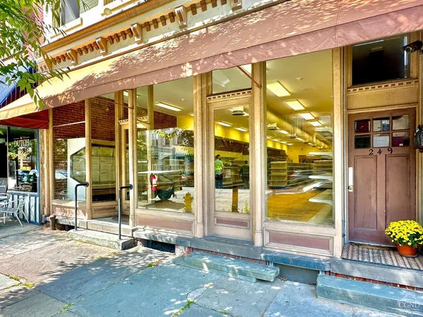 a view of a building with a outdoor space