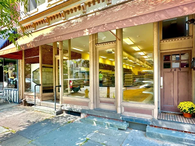 a view of a building with a outdoor space