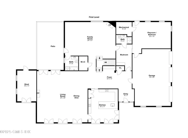 a picture of a bathroom with mirror