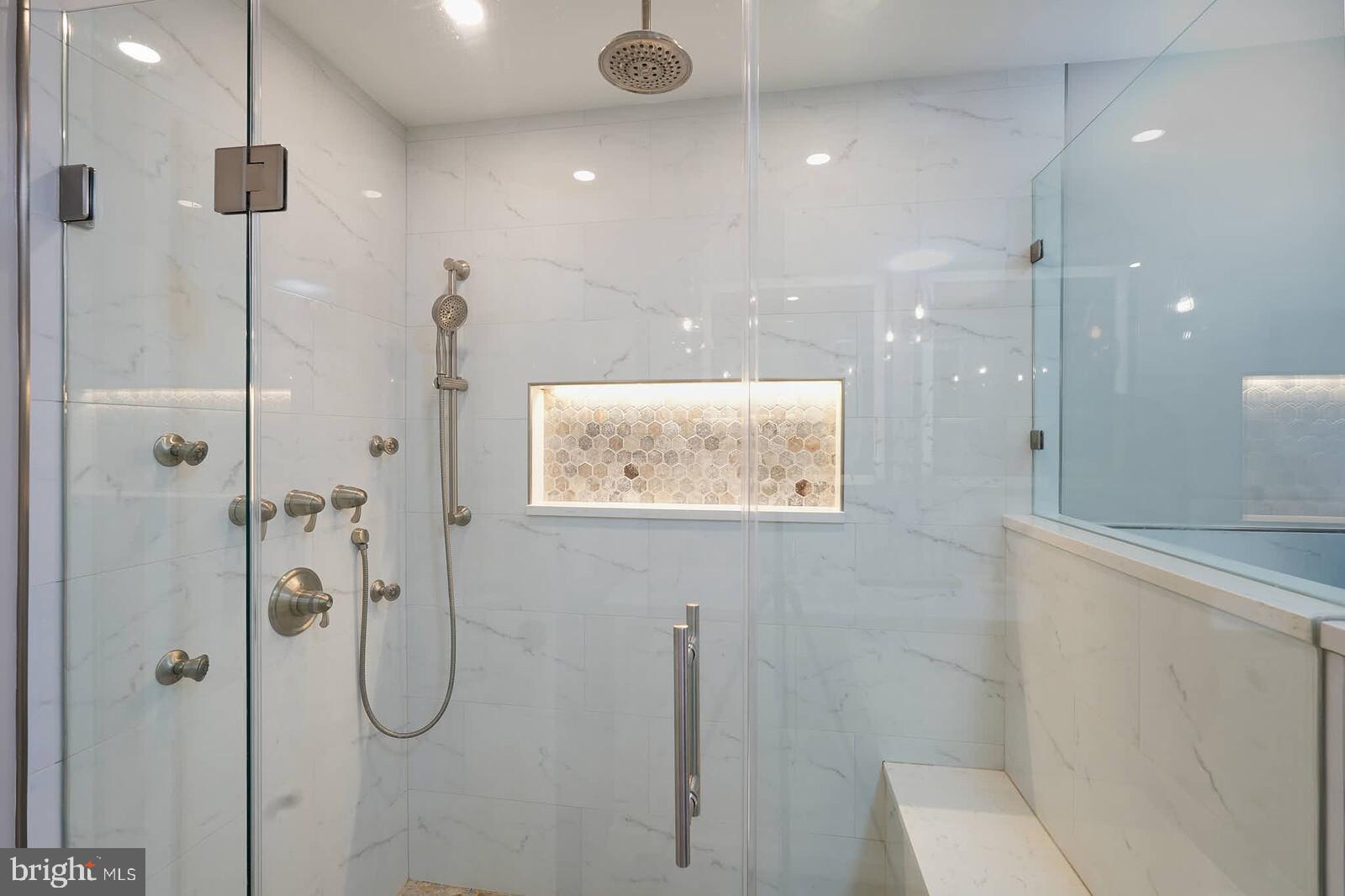 9505 Columbia Boulevard Silver Spring, MD 20910 - Photo 20 of 55 a bathroom with a shower and a shower