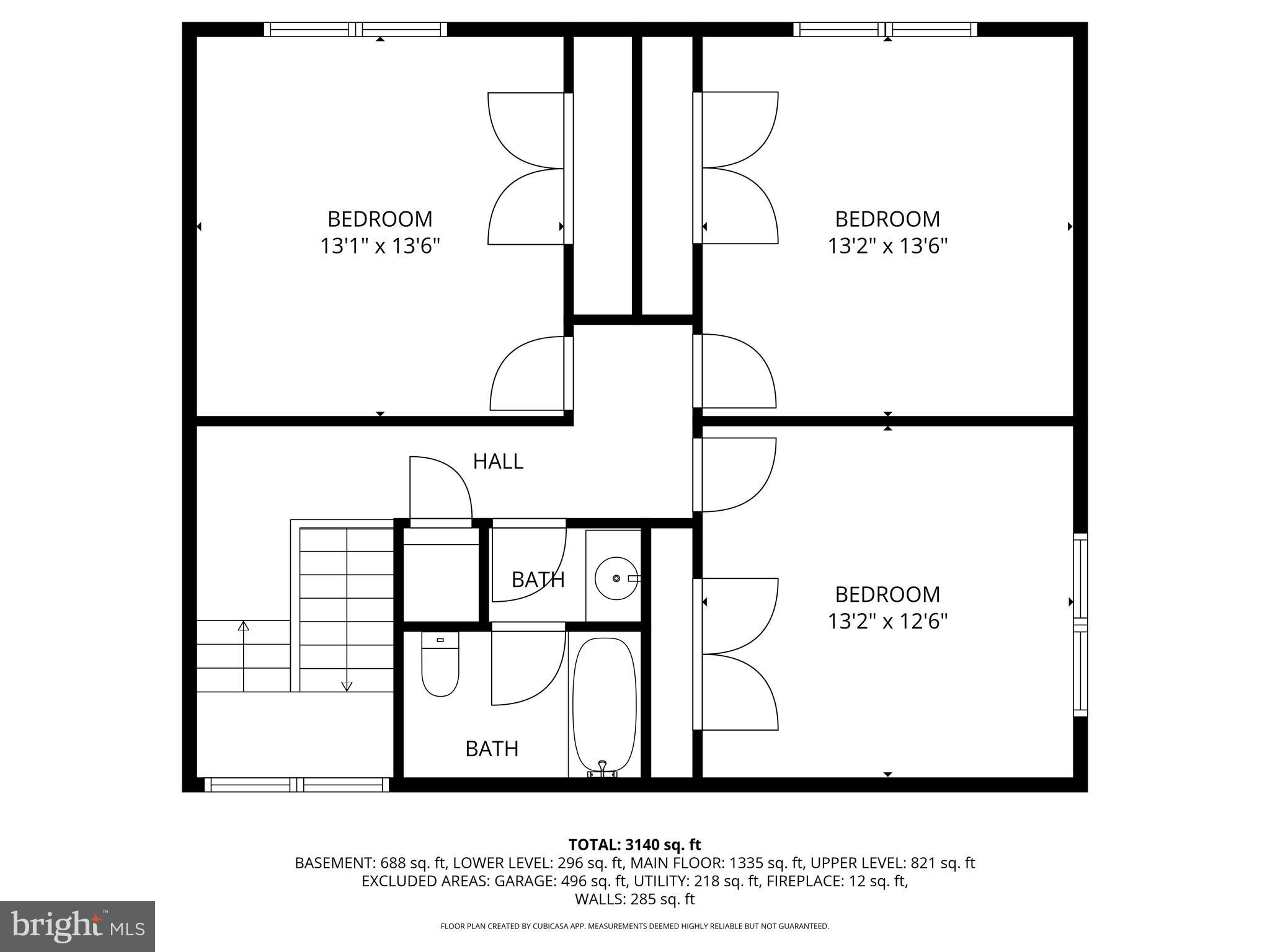 9505 Columbia Boulevard Silver Spring, MD 20910 - Photo 54 of 55 Floor Plan of Upper Level
