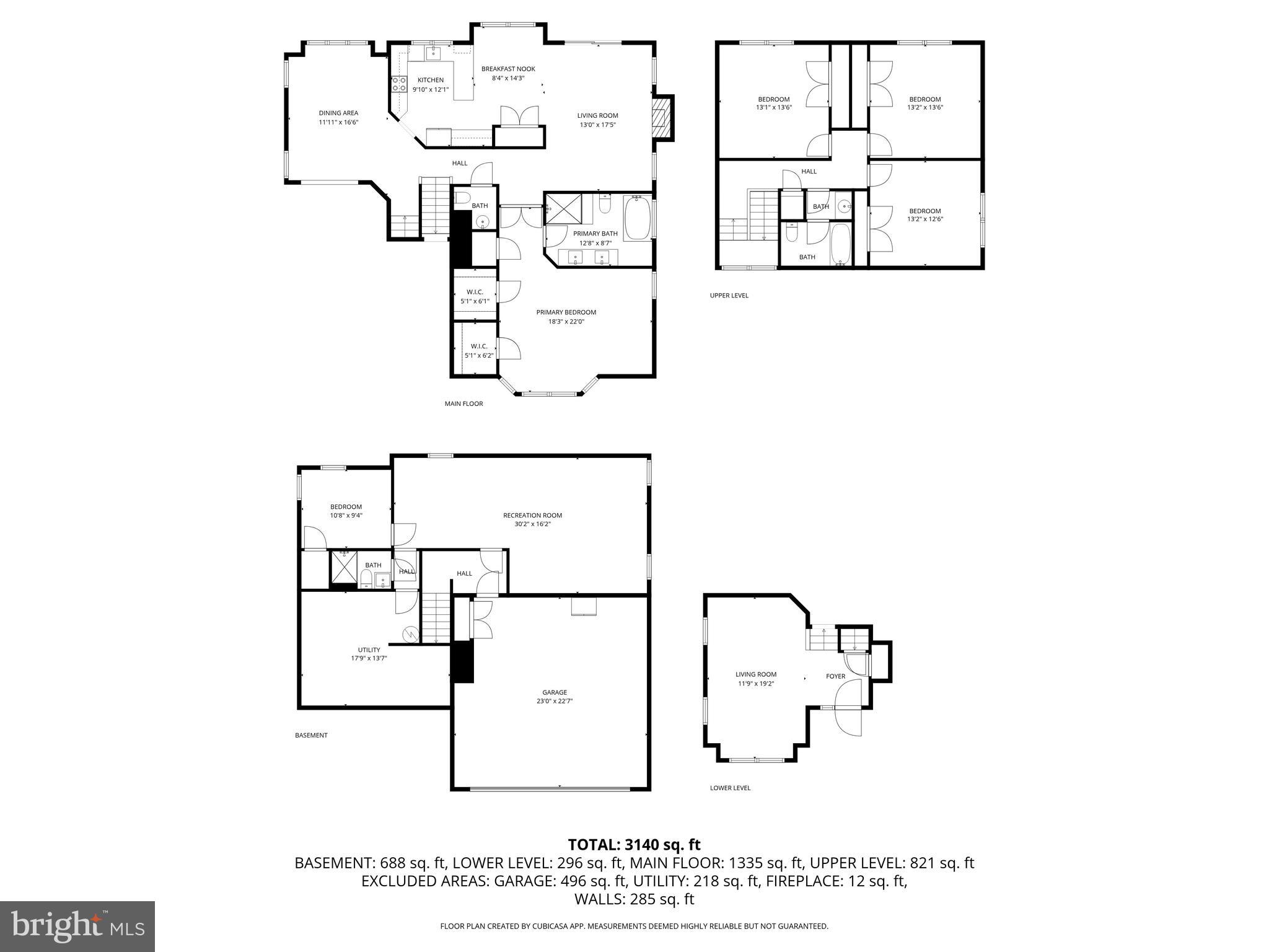 9505 Columbia Boulevard Silver Spring, MD 20910 - Photo 55 of 55 Full House Floor Plan