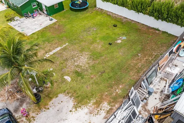 an aerial view of swimming pool