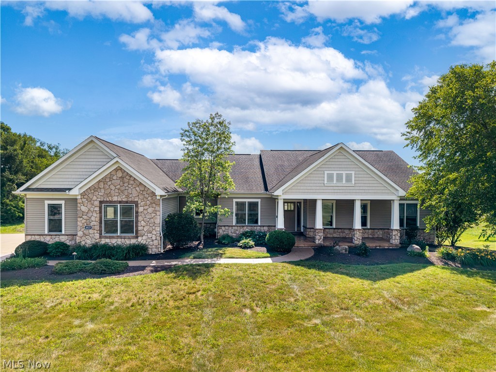 6925 River Styx Road Medina, OH 44256 - Photo 1 of 49 Ranch-style residence featuring stone and siding exterior