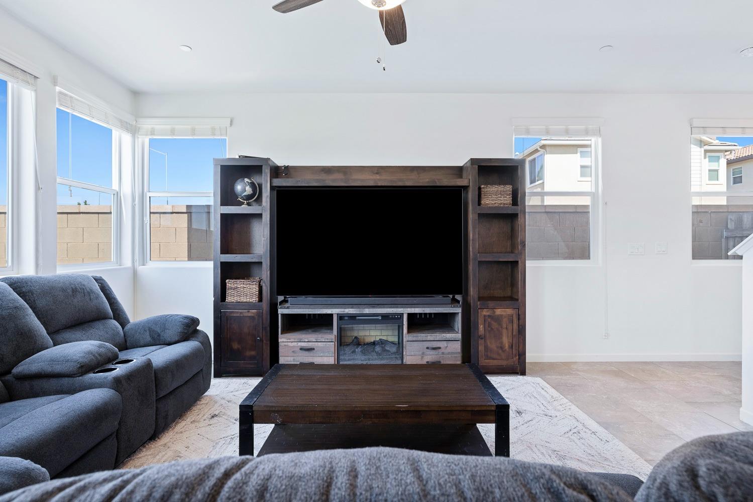 3606 Parkstone Way Clovis, CA 93619 - Photo 7 of 38 a living room with furniture and a flat screen tv