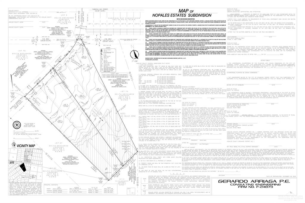 0 Sunflower Road Edcouch, TX 78538 - Photo 7 of 12 Plat of Nopal Estates