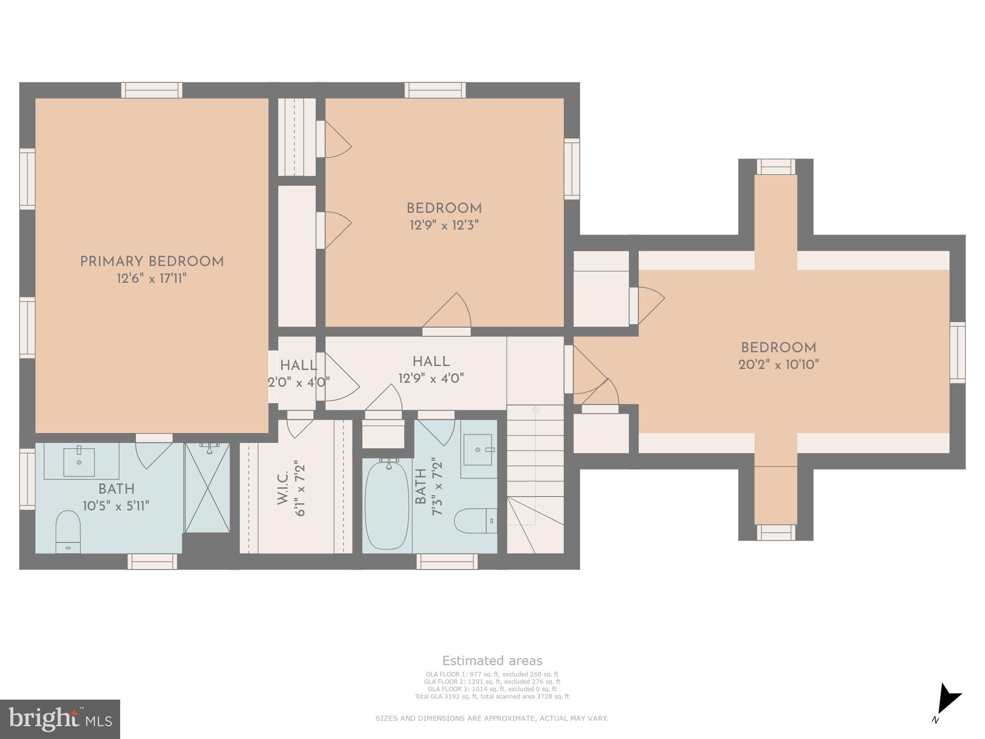 2445 Pickwick Road Baltimore, MD 21207 - Photo 56 of 58 Floor Plans: Upper Level
