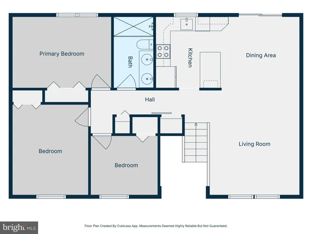 a picture of a bathroom with a sink and a mirror
