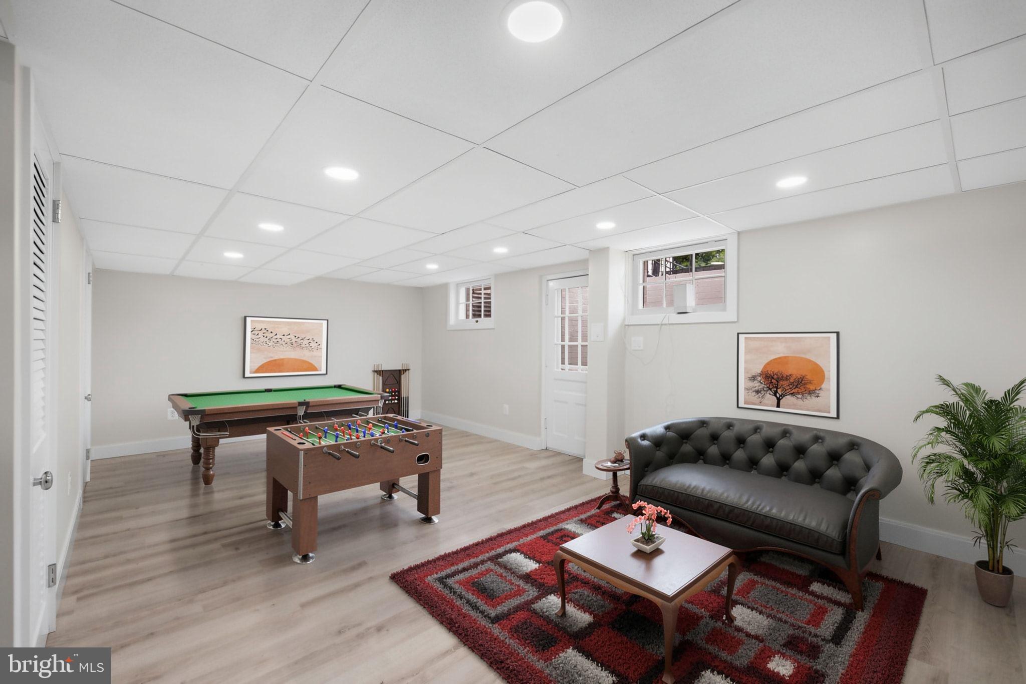 8015 Glendale Road Chevy Chase, MD 20815 - Photo 38 of 44 Lower Level - Recreation Room