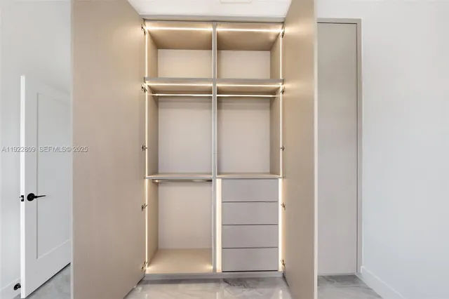 a view of a hallway with hallway