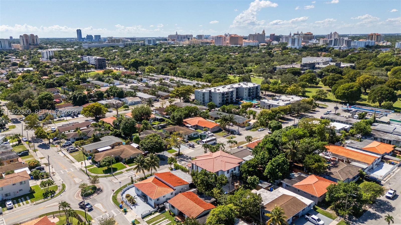 3111 Southwest 12th Street, Unit A Miami, FL 33135 - Photo 35 of 35 an aerial view of residential houses with outdoor space