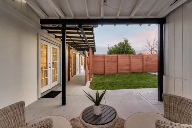 a view of outdoor space and front view of a house