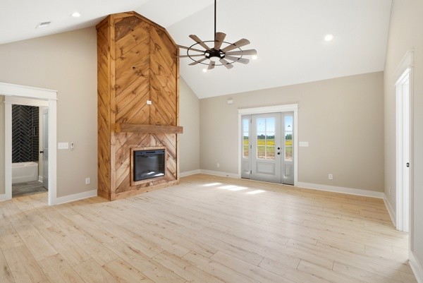 1180 Belfast Farmington Road Lewisburg, TN 37091 - Photo 11 of 41 wooden floor and a fireplace in a room