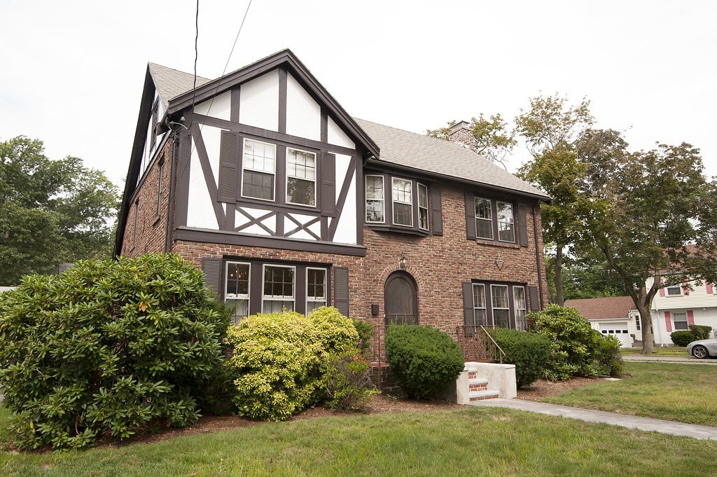 3 Rangeley Road Newton, MA 02465 - Photo 1 of 20 a front view of a house with garden