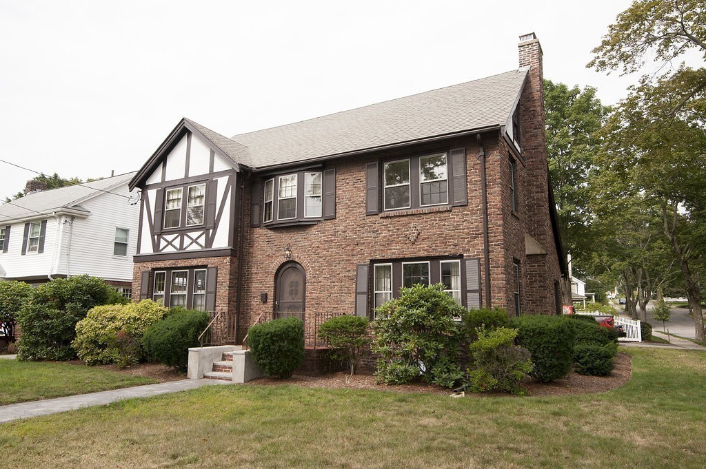 3 Rangeley Road Newton, MA 02465 - Photo 20 of 20 a front view of a house with garden