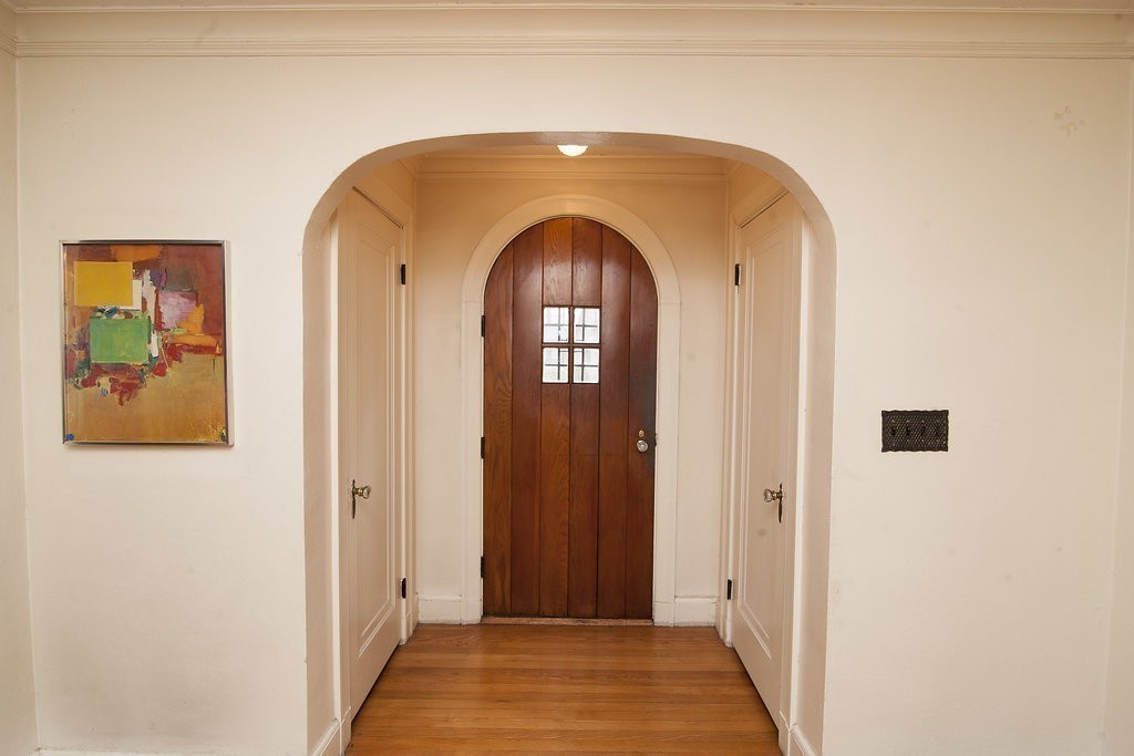 3 Rangeley Road Newton, MA 02465 - Photo 8 of 20 a view of a hallway with wooden floor