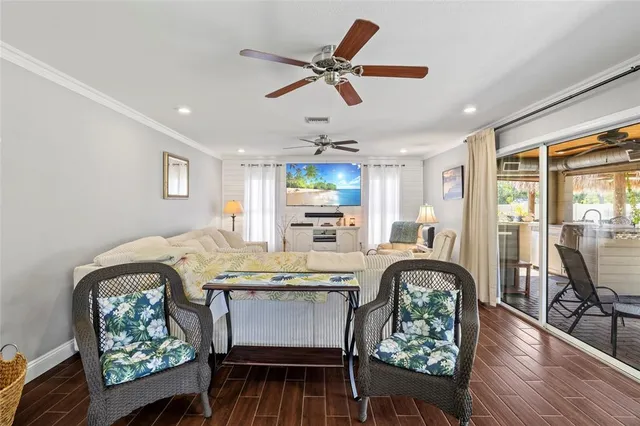 a potted plant sitting in front of a house