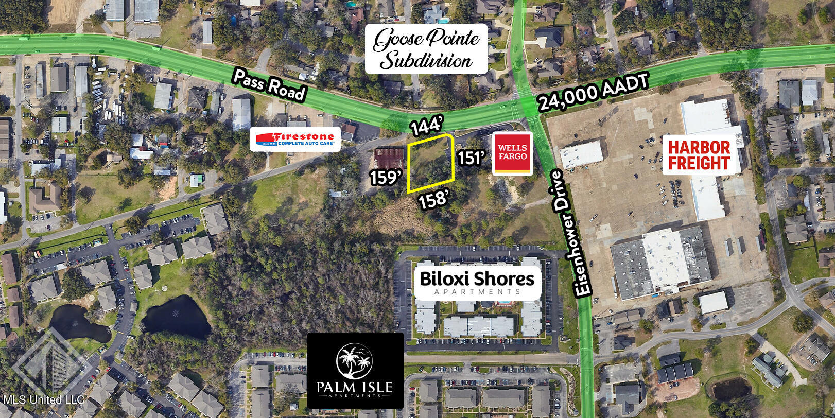 2685 Pass Road Biloxi, MS 39531 - Photo 3 of 4 2685 Pass Rd_Aerial1