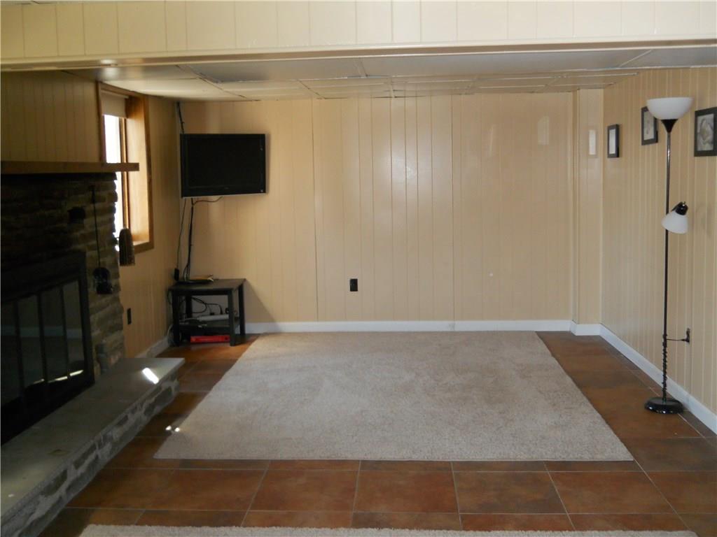 220 Moore Road Washington, PA 15301 - Photo 20 of 25 view of lower floor w/ stone wood burning fireplace