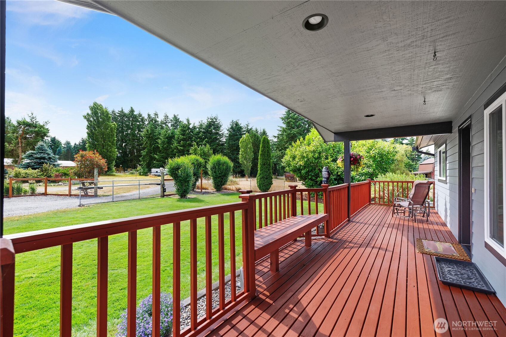 8336 178th Avenue Southwest Rochester, WA 98579 - Photo 5 of 39 a view of balcony with deck and wooden floor