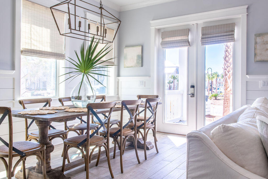 76 West Crabbing Hole Ln Inlet Beach Inlet Beach, FL 32461 - Photo 12 of 86 a dining room with furniture window and wooden floor