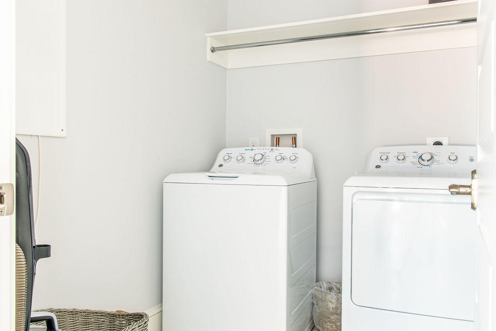 76 West Crabbing Hole Ln Inlet Beach Inlet Beach, FL 32461 - Photo 28 of 86 a utility room with dryer and washer