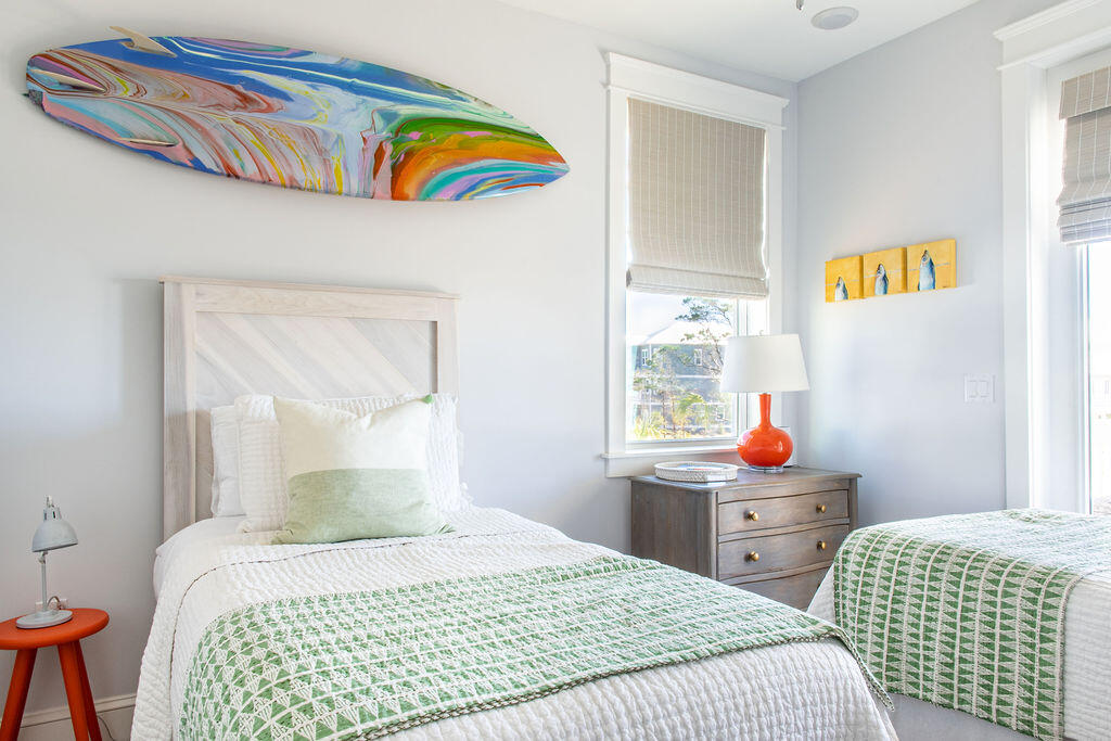 76 West Crabbing Hole Ln Inlet Beach Inlet Beach, FL 32461 - Photo 47 of 86 a bedroom with a bed a dresser and a window