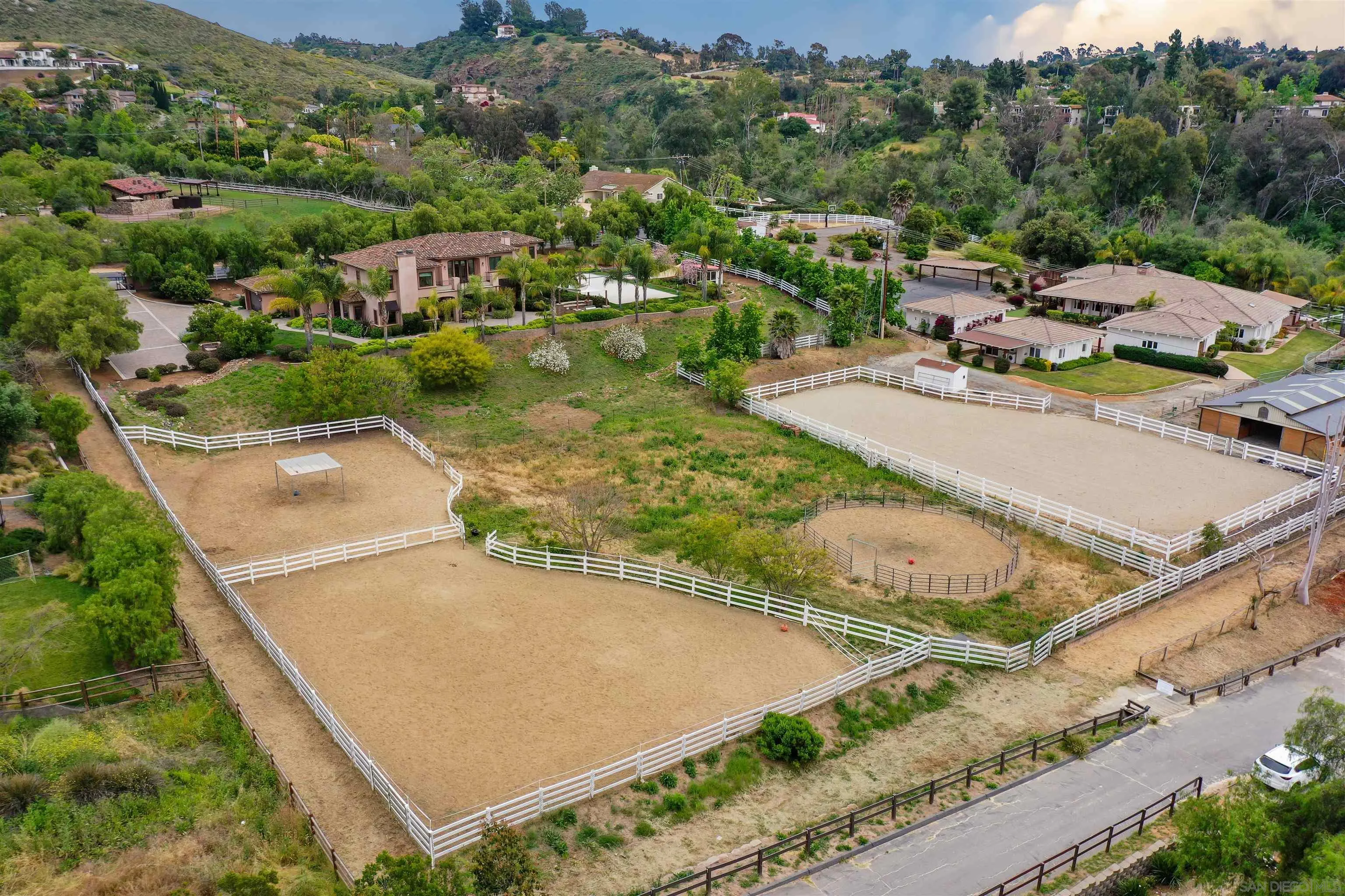 3055 Brookside Lane Encinitas, CA 92024 - Photo 60 of 64 an aerial view of residential house with outdoor space