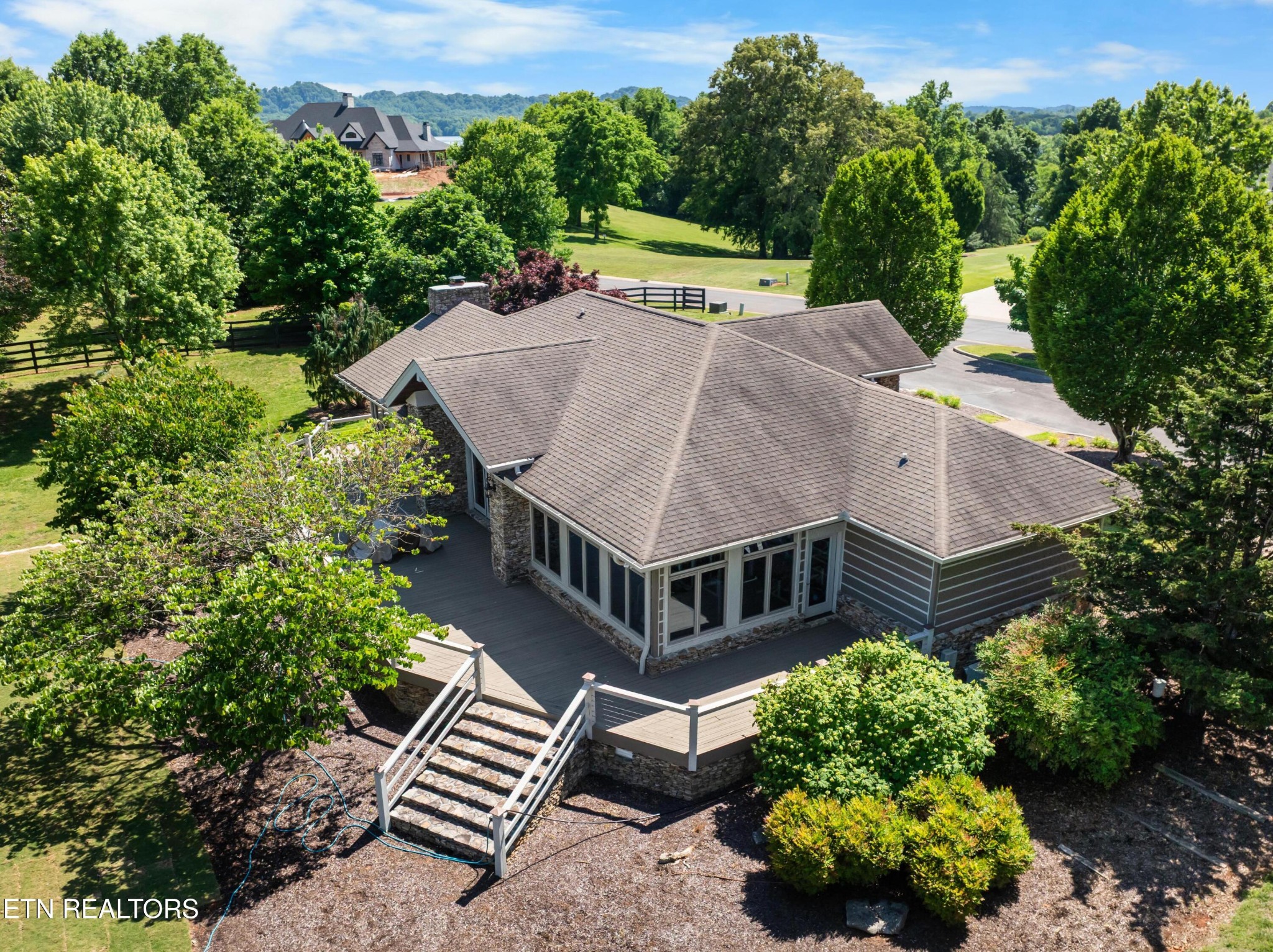 36 Thunder Ridge Drive Vonore, TN 37885 - Photo 9 of 30 an aerial view of a house with a yard and large trees