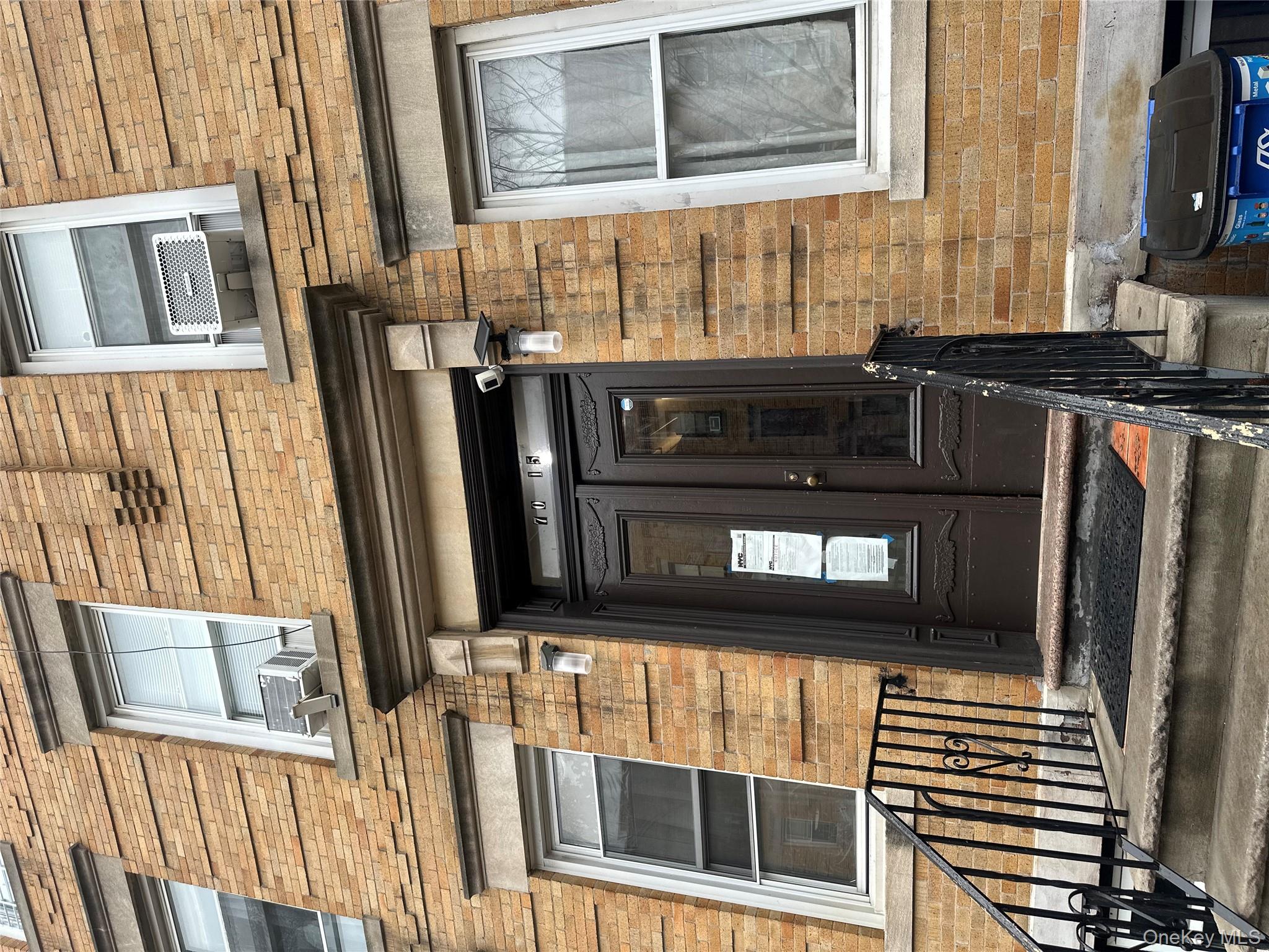 a front view of a house with a balcony