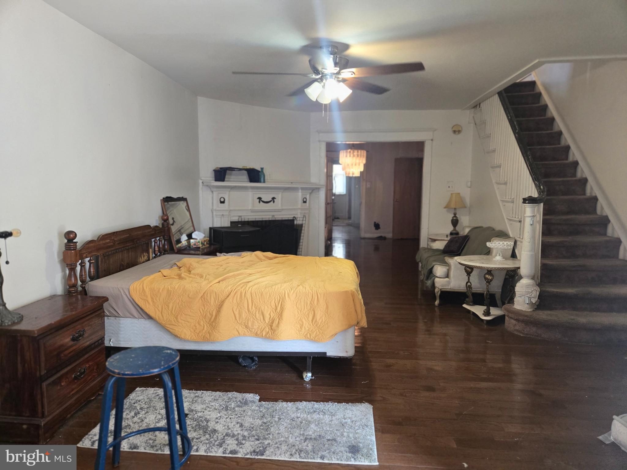 1959 Georgian Road Philadelphia, PA 19138 - Photo 8 of 29 a bed room with a bed and a chandelier