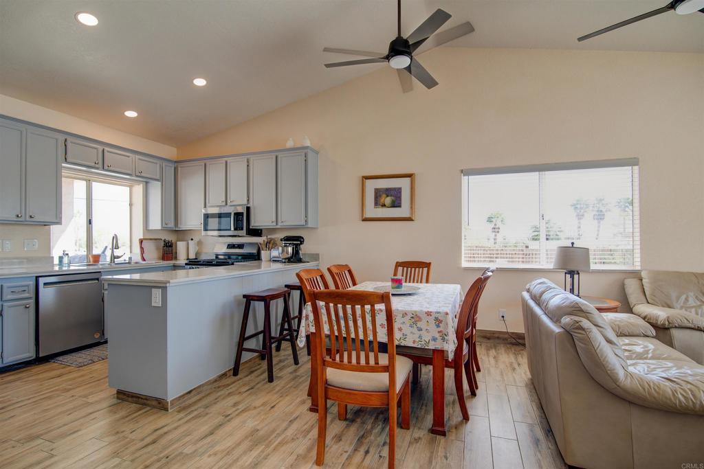 3302 Swinging V Road Borrego Springs, CA 92004 - Photo 2 of 14 a living room with stainless steel appliances granite countertop furniture and a wooden floor