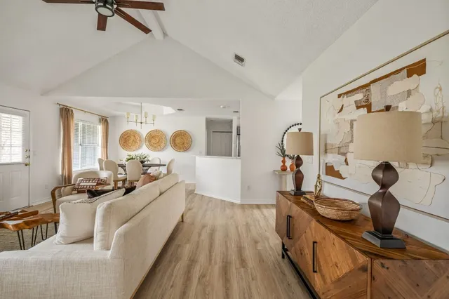 a very nice looking room with a large window