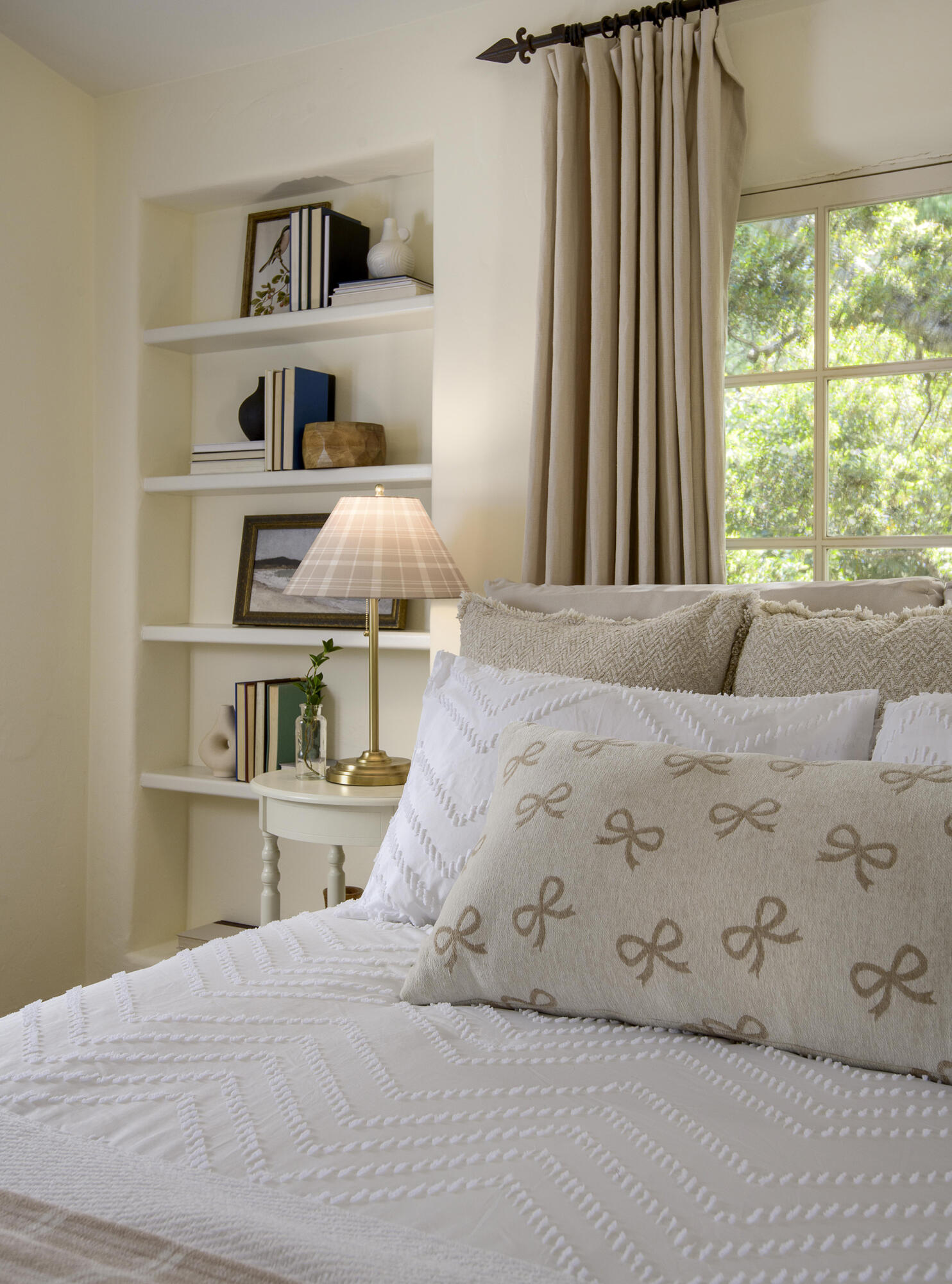 640 El Bosque Road Montecito, CA 93108 - Photo 21 of 36 a bedroom with a bed and a window