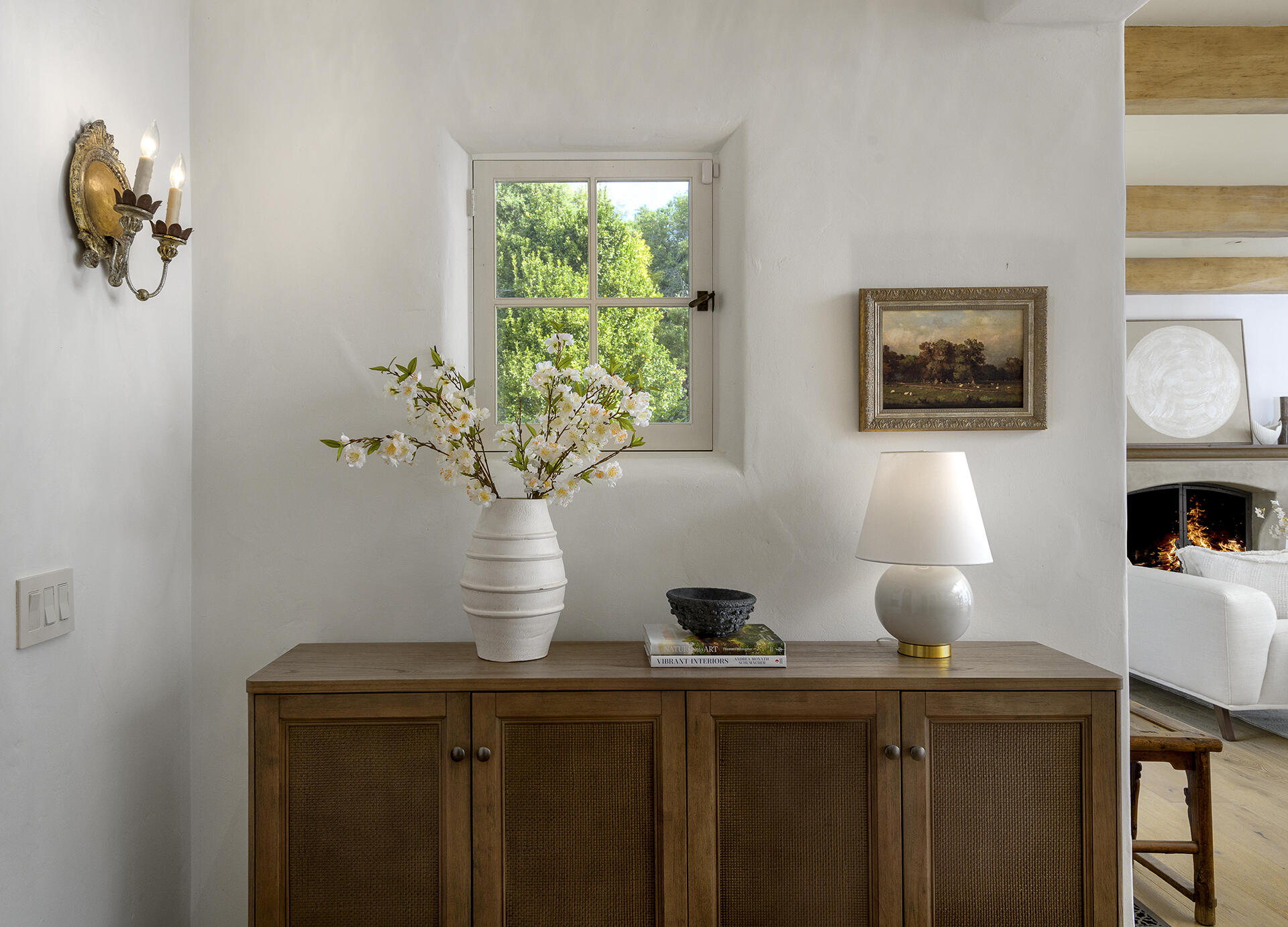640 El Bosque Road Montecito, CA 93108 - Photo 4 of 36 a vase of flowers sitting on a table
