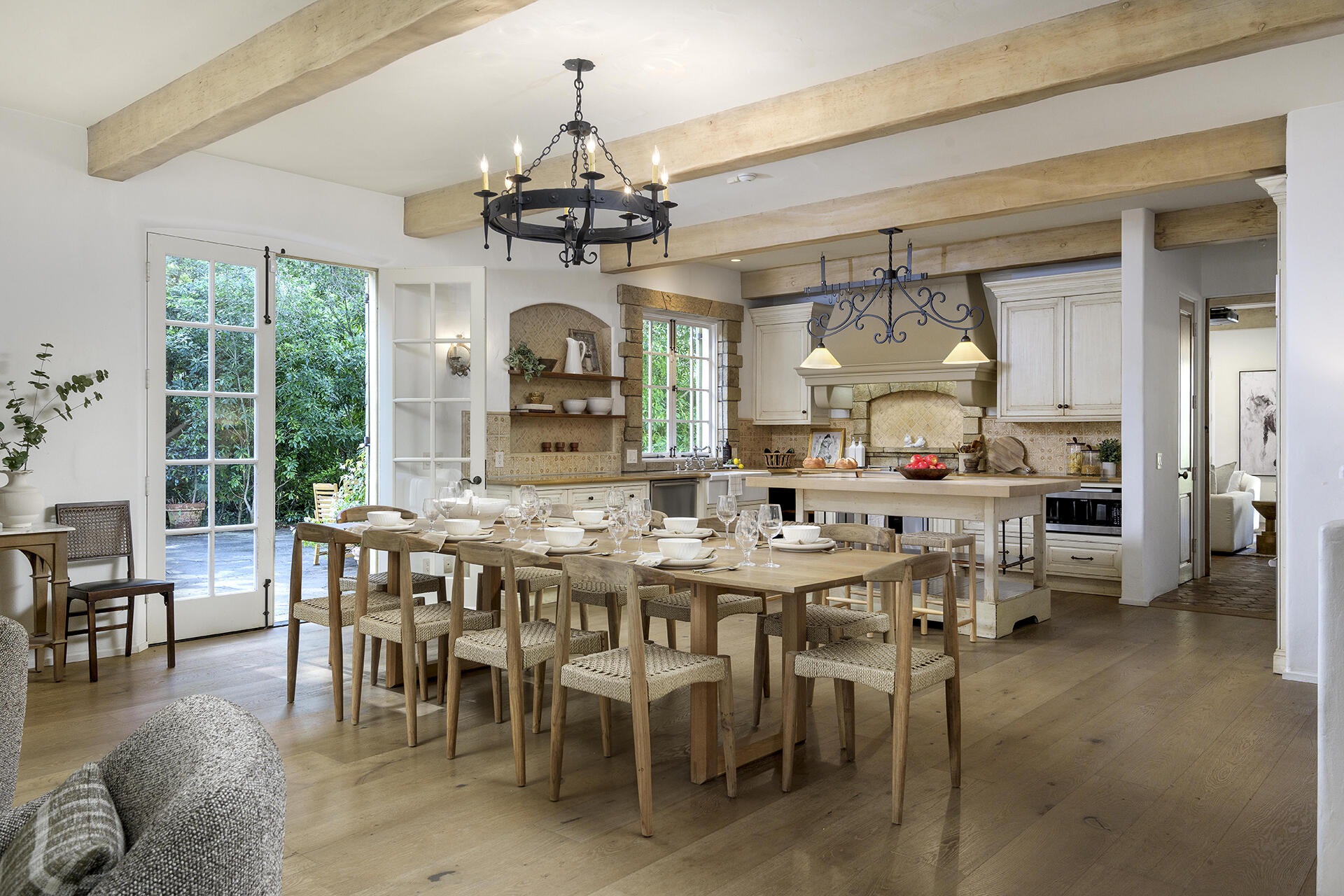 640 El Bosque Road Montecito, CA 93108 - Photo 7 of 36 a view of a dining room with furniture window and outside view